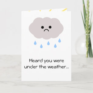 Onder het weer goed krijgen of kanker kaart