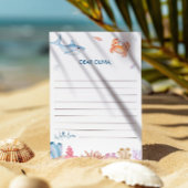 Onder het Zee 1e Verjaardag Tijd Capsule Notecard Kaart