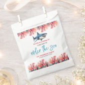 Onder het Zee 1e Verjaardagsfeest Bedankzakje (Geknipt)