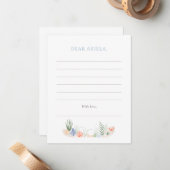 Onder het Zee 1e Verjaardagsfeest Notitiekaartje (Voorkant / Achterkant in situ)