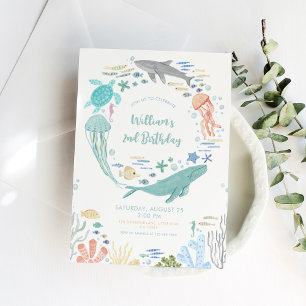 Onder het Zee 2e verjaardag Kaart