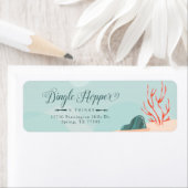 Onder het Zee Adresetiketten Etiket (Insitu)