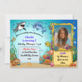 Onder het Zee Animals, Underwater Photo Birthday Kaart (Voorkant)