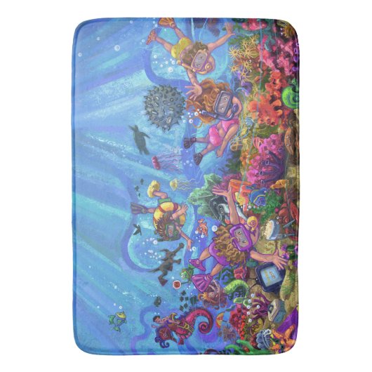 Onder het Zee Art Badmat (Voorkant Verticaal)