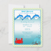 Onder het Zee Baby Boy Shower kont Kaart (Voorkant)