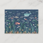 Onder het Zee Baby shower Boek Aanvraag Informatiekaartje (Achterkant)