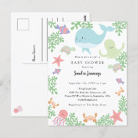 Onder het Zee Baby shower Cute Pastel Kawaii