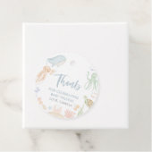 Onder het Zee Baby shower dank je Bedankjes Labels (In situ)