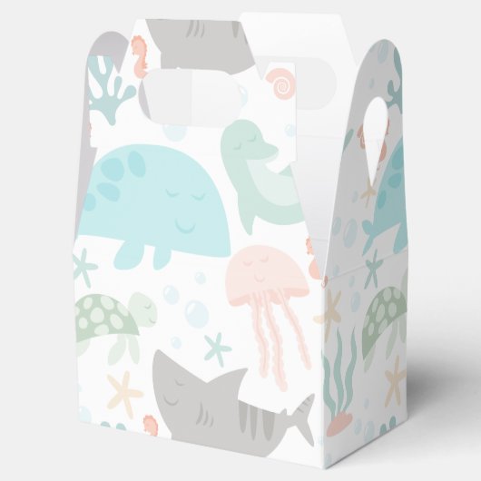 Onder het Zee Baby shower Favor Box Bedankdoosjes (Geopend)