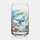 Onder het Zee Baby shower Favor Drink Glass Blikvorm Glas (Voorkant)