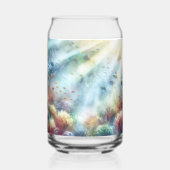 Onder het Zee Baby shower Favor Drink Glass Blikvorm Glas (Achterkant)