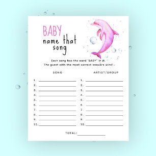 Onder het zee baby shower - Noem dat liedje spel