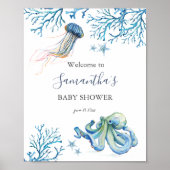Onder het Zee Baby shower Posters (Voorkant)