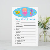 Onder het zee Baby word scramble game (Staand voorkant)