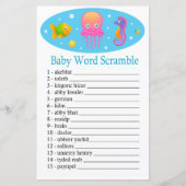 Onder het zee Baby word scramble game (Voorkant)