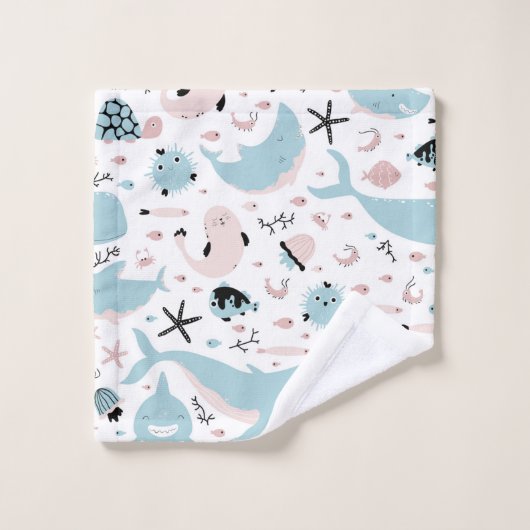 Onder het Zee Bad Handdoek (Wasdoekje)