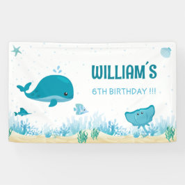 Onder het Zee Banner, Ocean Birthday Banner