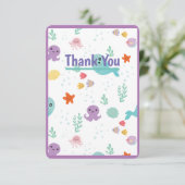 Onder het Zee Bedankkaart (Staand voorkant)