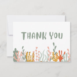 Onder het Zee bedankpas Bedankkaart