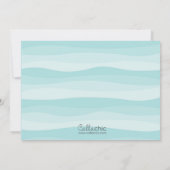 Onder het Zee Birthday Invitation (Boys) Kaart (Achterkant)