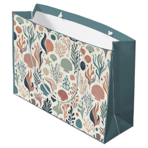 Onder het Zee Birthday, Ocean Whispers Pattern Groot Cadeauzakje