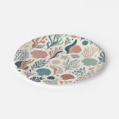 Onder het Zee Birthday, Ocean Whispers Pattern Papieren Bordje (Gekanteld)