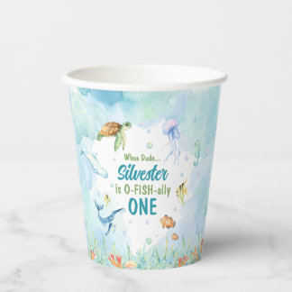 Onder het Zee "Birthday Paper cup" Papieren Bekers