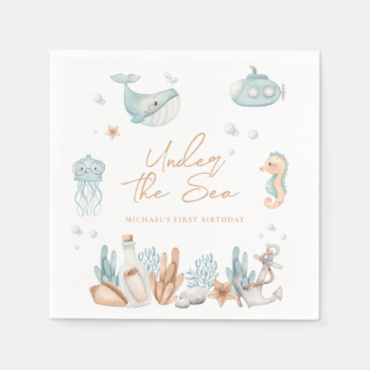 Onder het Zee Birthday Servet (Voorkant)