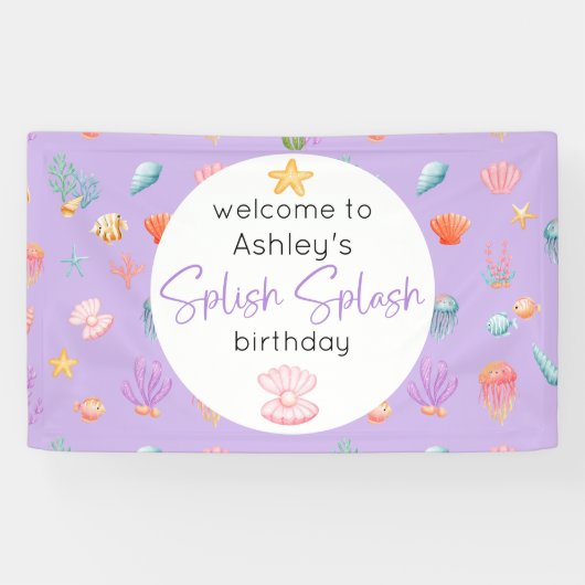 Onder het Zee Birthday Spandoek (Horizontaal)