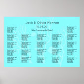 Onder het Zee blauwe zitplaats Poster (Voorkant)