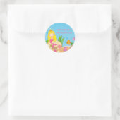 Onder het Zee Blonde Mermaid Birthday Sticker (Tas)