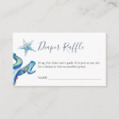 Onder het Zee Blue Diaper Raffle nodigt u de behui Informatiekaartje (Voorkant)