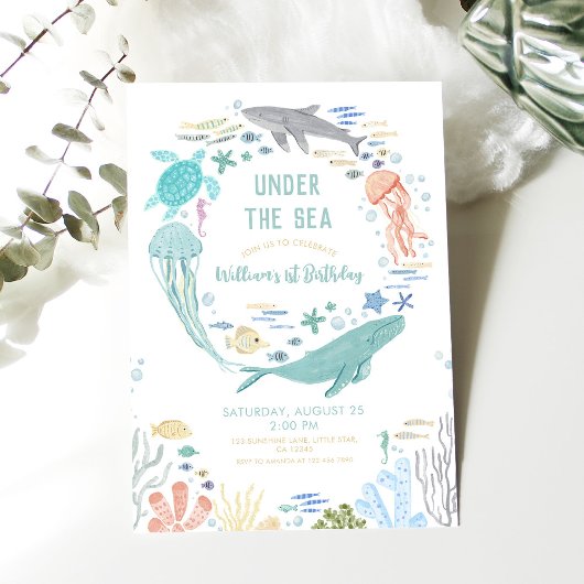 Onder het Zee Boys 1e Verjaardag Kaart