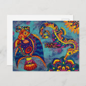 Onder het Zee Briefkaart (Voorkant / Achterkant)