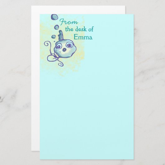 Onder het zee briefpapier (Voorkant / Achterkant)