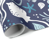 Onder het Zee Cadeaupapier (Rol Hoek)