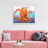 Onder het Zee Canvas Afdruk (Insitu (Woonkamer))