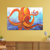 Onder het Zee Canvas Afdruk (Insitu (Woonkamer))