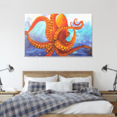 Onder het Zee Canvas Afdruk (Insitu (Slaapkamer))