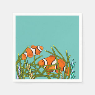 Onder het Zee Clown Fish Birthday Servet