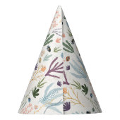 Onder het Zee Coral Party Accessoires Feesthoedjes (Achterkant)