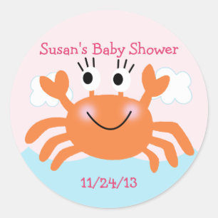 Onder het Zee Creatures/Stickers/Cupcake Toppers Ronde Sticker