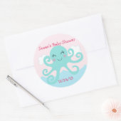 Onder het Zee Creatures/Stickers/Cupcake Toppers Ronde Sticker (Envelop)