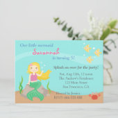 Onder het Zee, de Leuke Partij van de Verjaardag Kaart (Staand voorkant)