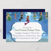 Onder het Zee de Versiering Innodigingen van de Ui Kaart (Voorkant / Achterkant)