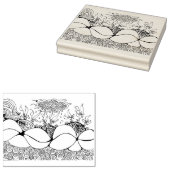 Onder het Zee Design Rubberstempel (Gestempeld)