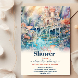 Onder het Zee Dieren Baby shower Kaart