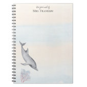 Onder het Zee Dolfijn Gepersonaliseerd 2 Notitieboek (Voorkant)