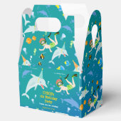 Onder het zee dolfijnen en jongen verjaardagsfeest bedankdoosjes (Geopend)