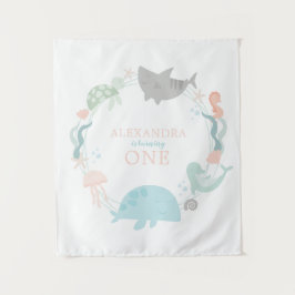 Onder het Zee eerste verjaardag Wandkleed